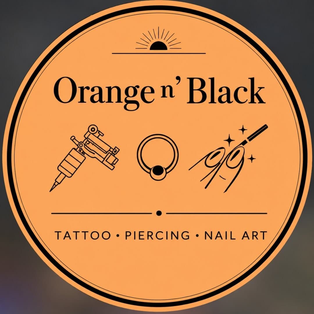 Orange 'n Black — Tattoo · Piercing · Nail Art